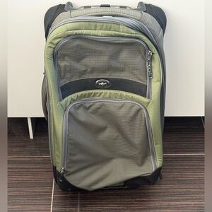 Eagle Creek Rolling Carry-On Bag in Olive Green and Gray - Rolling